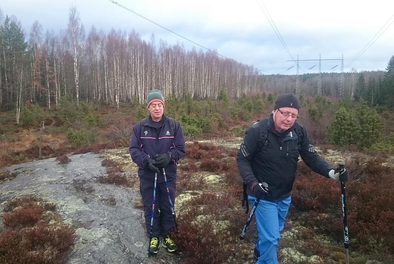 Anders och G�ran p� Pilgrimsleden
